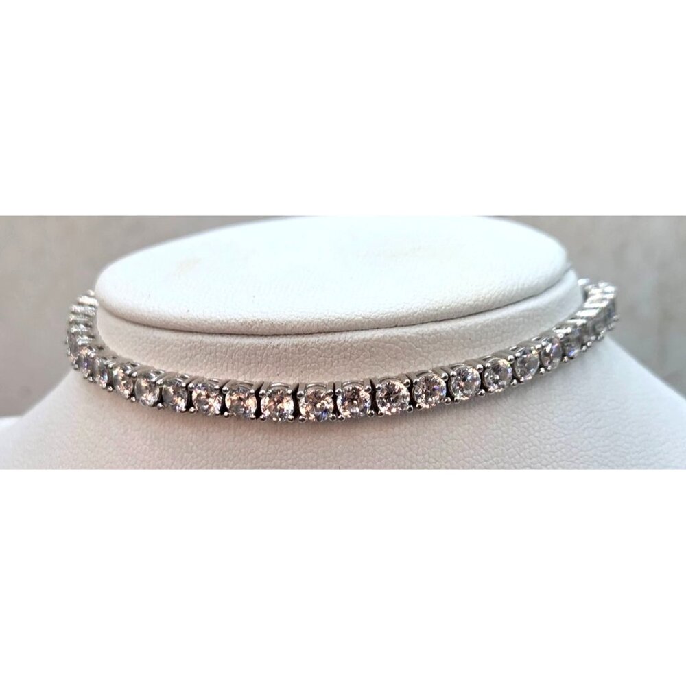 925 Stamped Tennis Bracelet 7" CZ Stones